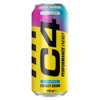 C4 Performance Energy Drink Cosmic Rainbow 500ml - 12 Pack - Sugar Free 160mg Caffeine Taurine Betaine - Low Calorie Fizzy Drink - Damaged Box - BBE 06/2027