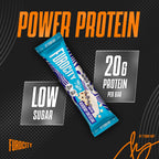 Furocity Protein Bars - Blueberry Cheesecake - 15 x 60g - High Protein 20g - Low Sugar Calorie Snack - Damaged Box - BBE 09/2026