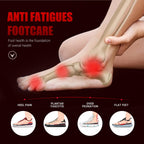 VALSOLE Orthotic Arch Support Insoles for Plantar Fasciitis Flat Feet Heel Pain - UK 12 Red Black - New