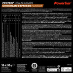 Powerbar Protein Plus Bars - Chocolate Espresso - 16x35g - High Protein Low Sugar Palm Oil Free Snack Bar - New - BBE 04/2026