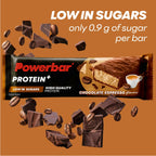 Powerbar Protein Plus Bars - Chocolate Espresso - 16x35g - High Protein Low Sugar Palm Oil Free Snack Bar - New - BBE 04/2026