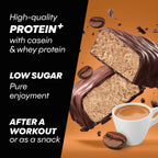 Powerbar Protein Plus Bars - Chocolate Espresso - 16x35g - High Protein Low Sugar Palm Oil Free Snack Bar - New - BBE 04/2026