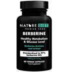 Nature Diet Berberine, 1000 mg Berberine HCL per Serving, 60 Vegan Capsules - Damaged Box - BBE 07/2026