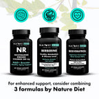 Nature Diet Berberine, 1000 mg Berberine HCL per Serving, 60 Vegan Capsules - Damaged Box - BBE 07/2026
