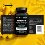 Nature Diet Berberine, 1000 mg Berberine HCL per Serving, 60 Vegan Capsules - Damaged Box - BBE 07/2026