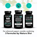 Nature Diet Berberine, 1000 mg Berberine HCL per Serving, 60 Vegan Capsules - Damaged Box - BBE 07/2026