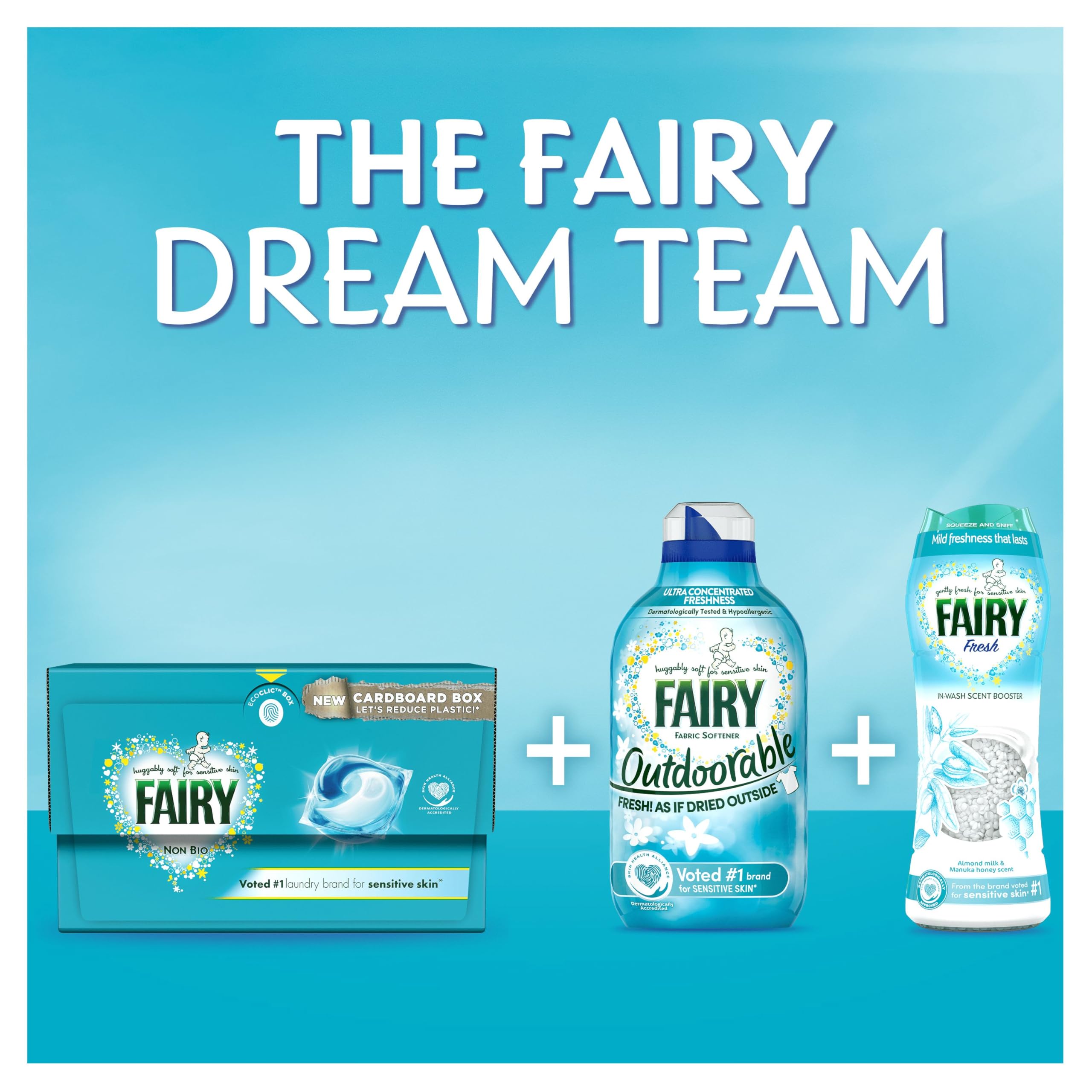 Fairy In-Wash Scent Booster 735 g, Fresh, Mild Freshness that Lasts, Granules - Damaged Box
