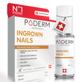 Poderm Emollient Ingrown Toenail Treatment - Swiss-Made Nail Softener for Thick Curved Nails - Pain Relief, Callus Softener - Damaged Box - BBE 03/2029