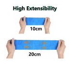 ANAMPION Self Adhesive Bandage 12 Rolls - 5cm x 4.5m Blue Cohesive Sports Tape Elastic Wrap for First Aid - Damaged Box