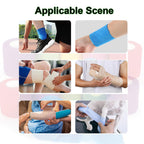 ANAMPION Self Adhesive Bandage 12 Rolls - 5cm x 4.5m Blue Cohesive Sports Tape Elastic Wrap for First Aid - Damaged Box