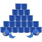 ANAMPION Self Adhesive Bandage 12 Rolls - 5cm x 4.5m Blue Cohesive Sports Tape Elastic Wrap for First Aid - Damaged Box