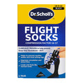 Dr. Scholl's Flight Socks - Compression Travel Socks - DVT & Swollen Ankle Prevention - Sheer - Size 9-12 - 1 Pair - Damaged Box