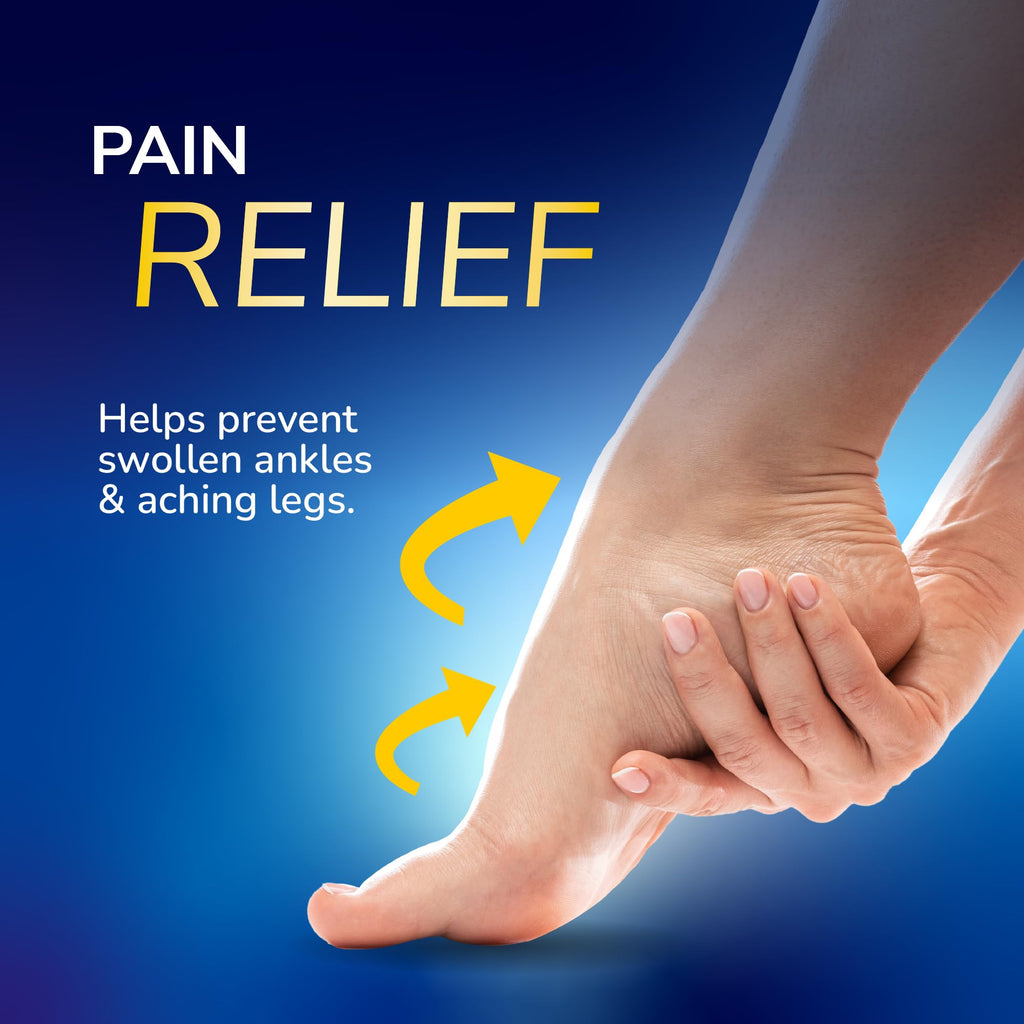 Dr. Scholl's Flight Socks - Compression Travel Socks - DVT & Swollen Ankle Prevention - Sheer - Size 9-12 - 1 Pair - Damaged Box