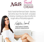 Nad's Facial Hair Removal Cream & Soothing Balm - All Skin Types - Face Hair Remover - 28g - New