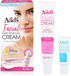 Nad's Facial Hair Removal Cream & Soothing Balm - All Skin Types - Face Hair Remover - 28g - New