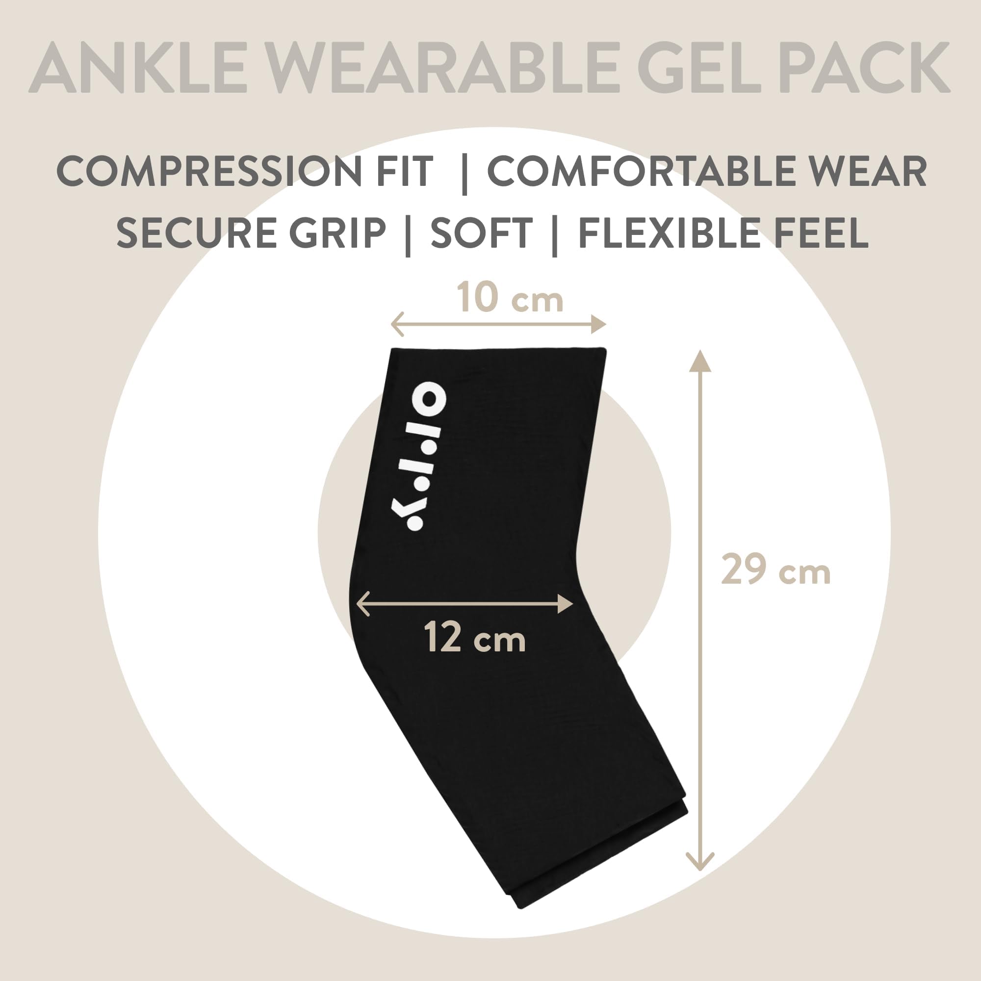 ORRY Ankle Wearable Gel Pack - Heat & Cold Therapy - New