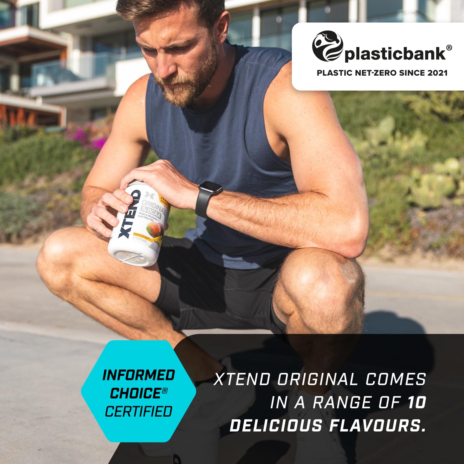XTEND Original BCAA Powder Strawberry Kiwi Splash 30 Servings | 7g BCAAs Per Serving | Sugar Free Branched Chain Amino Acids and Electrolytes Powder for Post Workout Muscle Recovery and Hydration - New - BBE 07/2026