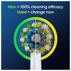Oral-B Pro Cross Action Electric Toothbrush Heads, 4 Count, White - New