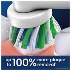 Oral-B Pro Cross Action Electric Toothbrush Head, X-Shape and Angled Bristles for Deeper Plaque Removal, Pack of 8 Toothbrush Heads, White - Damaged Box