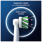 Oral-B Pro Cross Action Electric Toothbrush Head, X-Shape and Angled Bristles for Deeper Plaque Removal, Pack of 8 Toothbrush Heads, White - Damaged Box