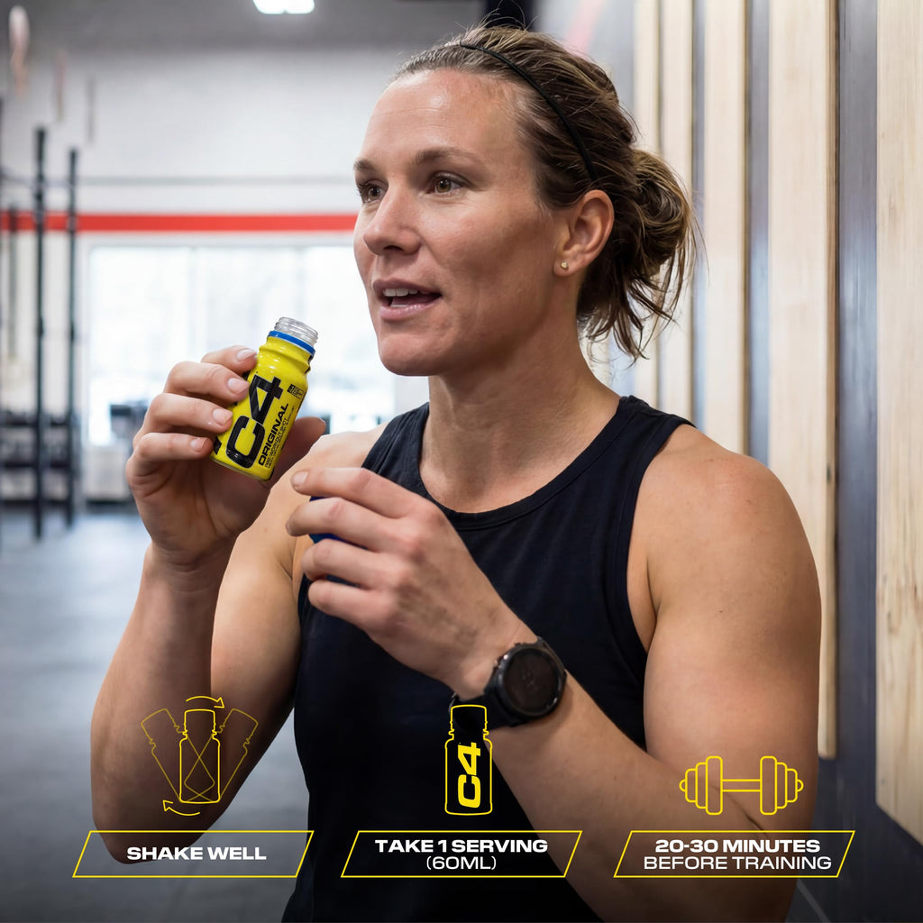 C4 Original Pre Workout Shot - Sour Batch Bros - 12x 60ml Sugar Free Energy Drink - 150mg Caffeine, Beta Alanine, L-Arginine - Damaged Box - BBE 11/2027