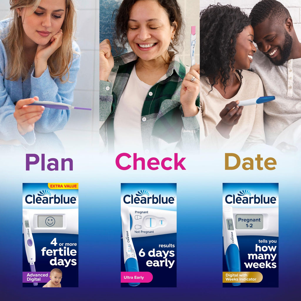 Clearblue Ultra Early Pregnancy Test - 3 Tests - High Sensitivity Home Pregnancy Kit - Damaged Box - BBE 03/2030