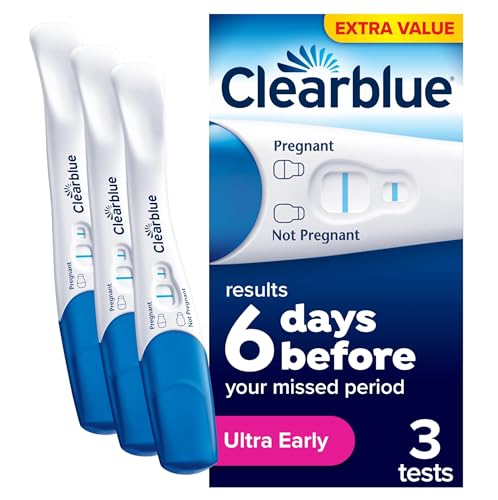 Clearblue Ultra Early Pregnancy Test - 3 Tests - High Sensitivity Home Pregnancy Kit - Damaged Box - BBE 03/2030