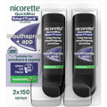 Nicorette Quickmist SmartTrack Mouthspray (2 x 150 sprays), Freshmint, Quit Vaping or Quit Smoking Aid designed to start reducing cravings in 30 Seconds, Smoking or Vaping Cessation Aid - Damaged Box - BBE 08/2029