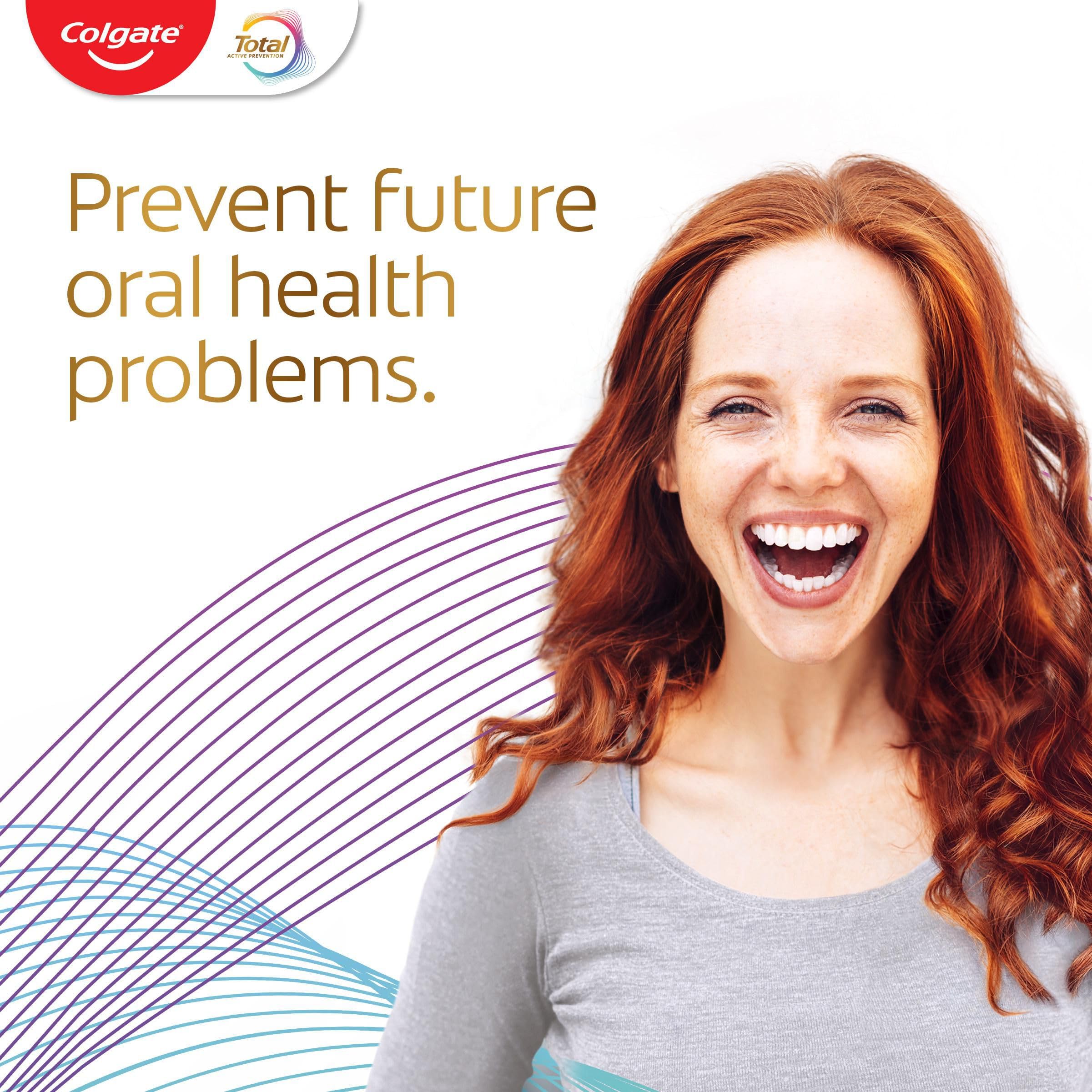 Colgate Total Active Prevention Original Toothpaste 100ml x4 - 24h Antibacterial Protection - Clinically Proven - Damaged Box - BBE 07/2027
