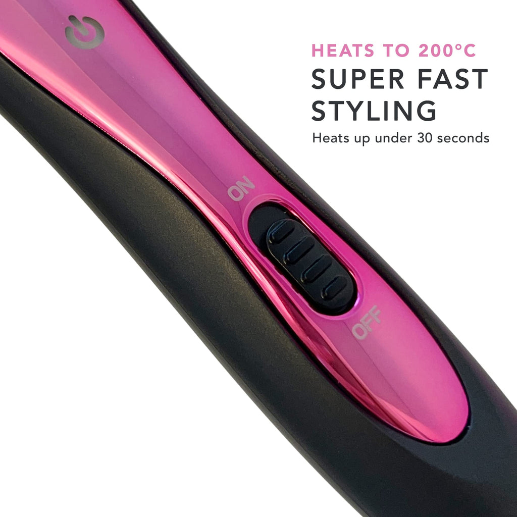 CHOPSTICK STYLER Heroine Curling Wand - 10mm Super Skinny Rectangular Ceramic Barrel - Tight Long Lasting Curls - Heat Glove - Very Good