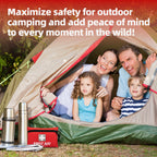 General Medi Mini First Aid Kit - 92 Pieces - Emergency Foil Blanket, Scissors - Travel, Home, Office, Camping - Red - Damaged Box