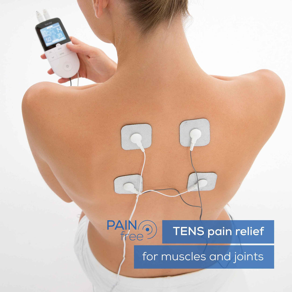 Beurer EM49 Digital TENS EMS Machine - Pain Relief, Rehabilitation, Massage - 70 Programmes, 2 Channels, 4 Electrodes - Damaged Box