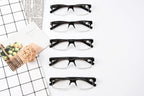 Eyekepper Vintage Reading Glasses - 5 Pack - Black Clear Frame - Men Women Readers - Damaged Box