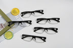 Eyekepper Vintage Reading Glasses - 5 Pack - Black Clear Frame - Men Women Readers - Damaged Box