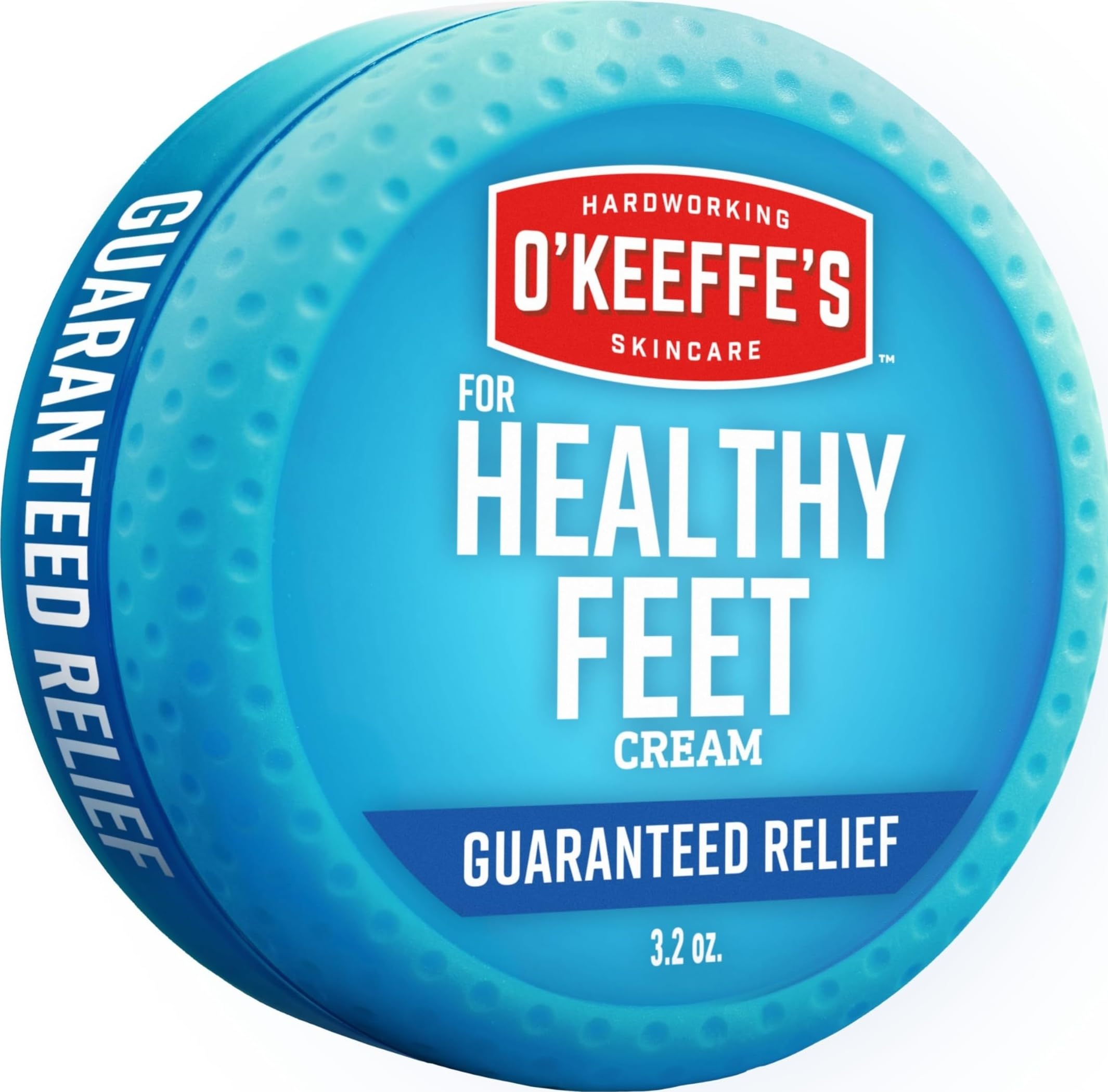 O'Keeffe's Healthy Feet Jar 91g - Foot Cream for Very Dry Skin & Cracked Heels - Boosts Moisture - Damaged Box