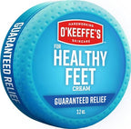 O'Keeffe's Healthy Feet Jar 91g - Foot Cream for Very Dry Skin & Cracked Heels - Boosts Moisture - Damaged Box