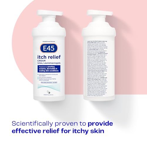 E45 Itch Relief Cream 500g - Eczema, Dry Skin, Dermatitis Treatment Lotion - Damaged Box - BBE 09/2026