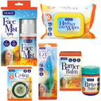 Nuage Hayfever Survival Kit - 30 Wipes, Barrier Balm, Face Mist, Cooling Gel Eye Mask & Pads - Natural Relief - New