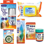 Nuage Hayfever Survival Kit - 30 Wipes, Barrier Balm, Face Mist, Cooling Gel Eye Mask & Pads - Natural Relief - New