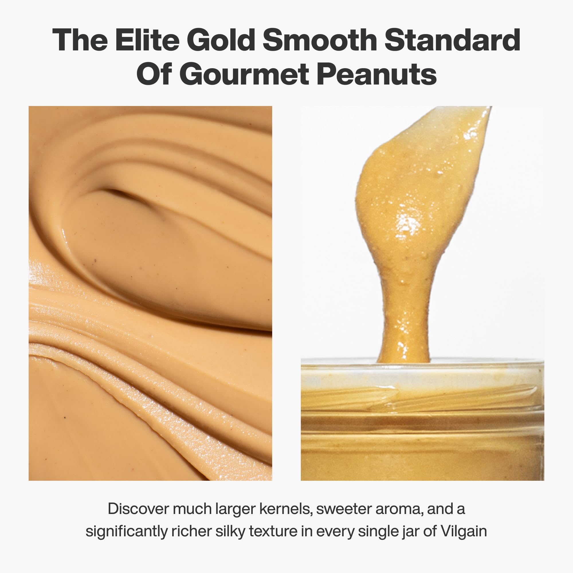 Vilgain 100% Peanut Butter 1000g Smooth - No Added Sugar, Palm Oil or Salt - Vegan, Protein-Rich, Gluten-Free - New - BBE 01/2027