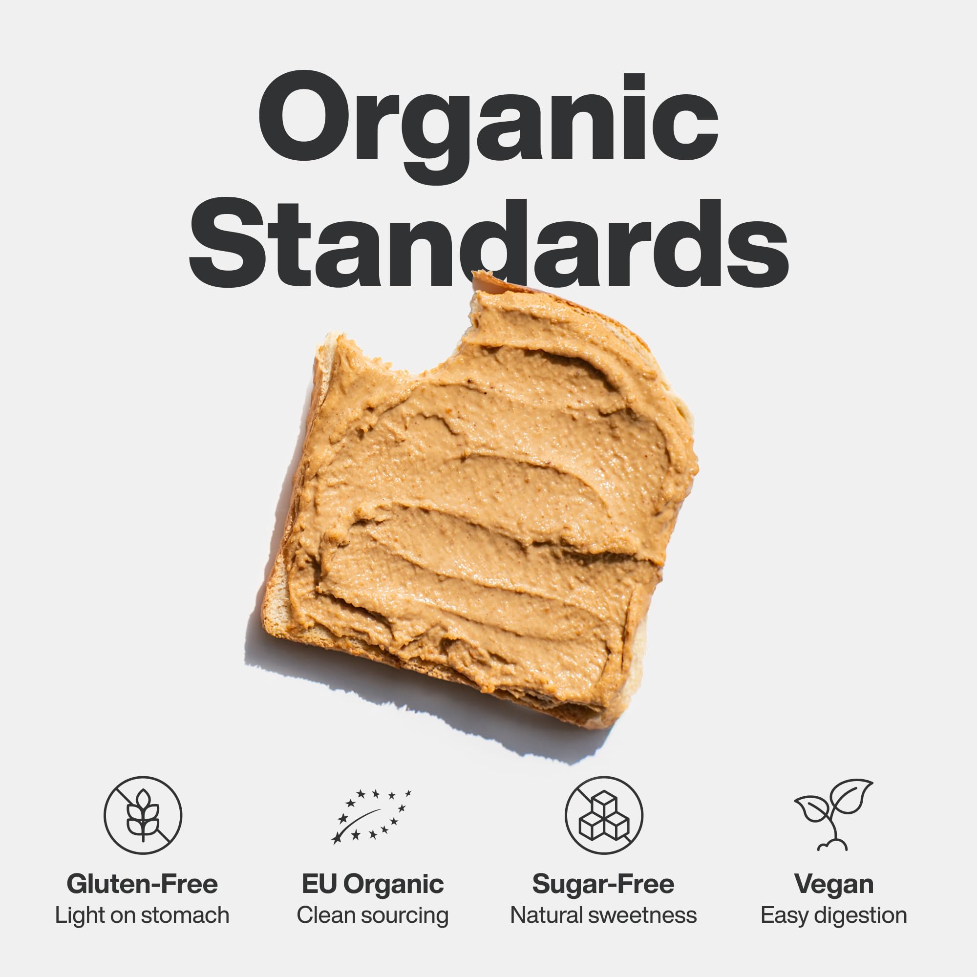 Vilgain 100% Peanut Butter 1000g Smooth - No Added Sugar, Palm Oil or Salt - Vegan, Protein-Rich, Gluten-Free - New - BBE 01/2027