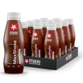 MaxiNutrition MaxShake Chocolate Protein Milkshake - 12 x 330ml - 25g Protein, Low Fat, Low Carb, Lactose-Free Shake - Damaged Box - BBE 07/2026