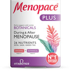 Vitabiotics Menopace Plus - Menopause Perimenopause Support - Sage Soya Isoflavones - 1 Pack - 56 Tablets - Damaged Box - BBE 08/2026
