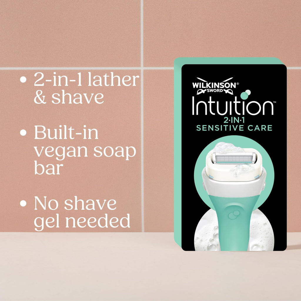 Wilkinson Sword Intuition Sensitive Care Women's Razor Blade Refills - 6 Pack - Aloe Vera & Vitamin E - For Her - Damaged Box