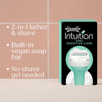 Wilkinson Sword Intuition Sensitive Care Women's Razor Blade Refills - 6 Pack - Aloe Vera & Vitamin E - For Her - Damaged Box