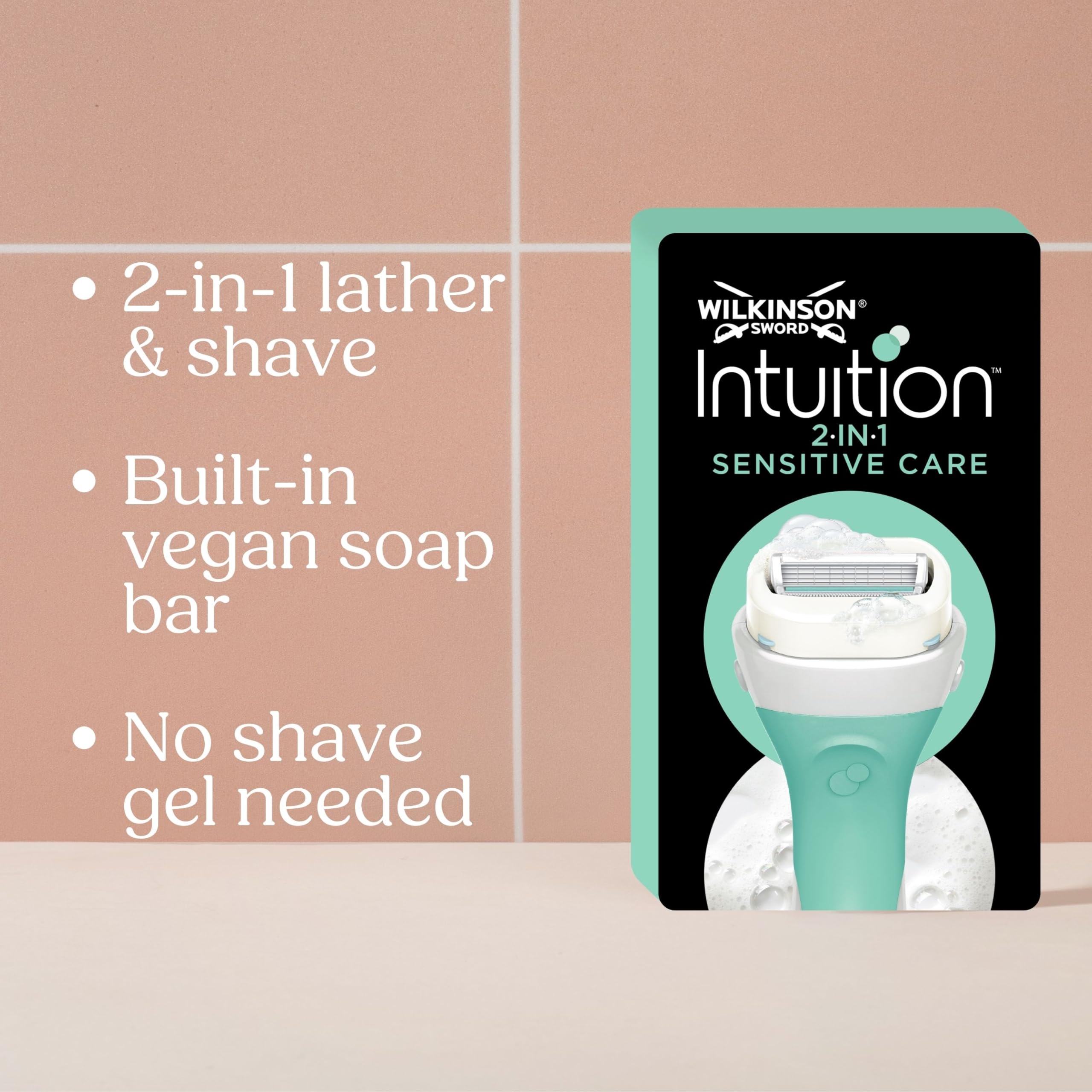 Wilkinson Sword Intuition Sensitive Care Women's Razor Blade Refills - 6 Pack - Aloe Vera & Vitamin E - For Her - Damaged Box