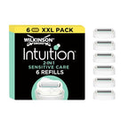 Wilkinson Sword Intuition Sensitive Care Women's Razor Blade Refills - 6 Pack - Aloe Vera & Vitamin E - For Her - Damaged Box