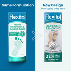 Flexitol Hard Skin Removing Balm - 22% Urea, Salicylic Acid, Glycolic Acid - Exfoliates & Softens Feet - 56g Tube - Damaged Box