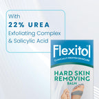 Flexitol Hard Skin Removing Balm - 22% Urea, Salicylic Acid, Glycolic Acid - Exfoliates & Softens Feet - 56g Tube - Damaged Box