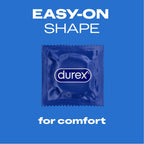 Durex Originals Extra Safe Condoms - Regular Fit - 40 Pack - Easy-On Shape - Silicone Lubricant for Comfort & Protection - Damaged Box - BBE 06/2028